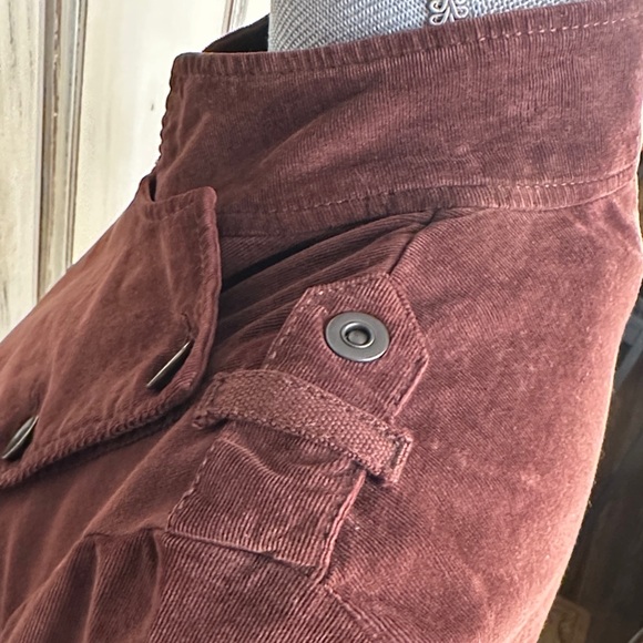 Marrakech Women's Double-Breasted Brown Corduroy Military Jacket - Picture 10 of 12